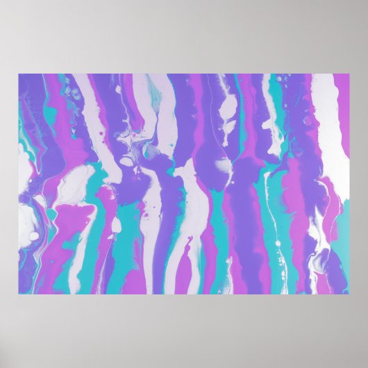 RODE GROENEN EN ZWARTE ABSTRACTE SCHIJVEN POSTER (Voorkant)