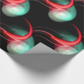 RODE GROENEN VREEMDEN IN ZWART CADEAUPAPIER (Hoek)