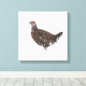 Rode grog canvas afdruk (Insitu (Houten vloer))