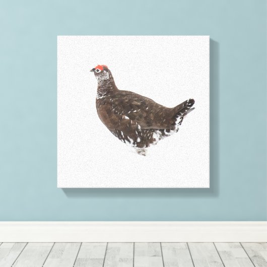 Rode grog canvas afdruk (Insitu (Houten vloer))