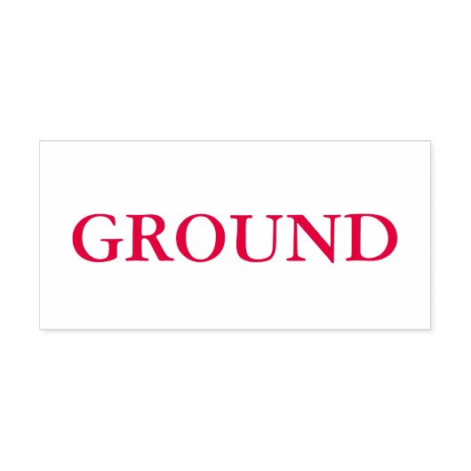 Rode Grond Zelfinktende Stempel (Design)