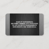 Rode grote vrachtwagen | Vervoer | Chauffeur Visitekaartje (Achterkant)