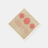 Rode Grunge D20 Dobbelsteen Gamer Papieren Servett Servetten (Hoek)