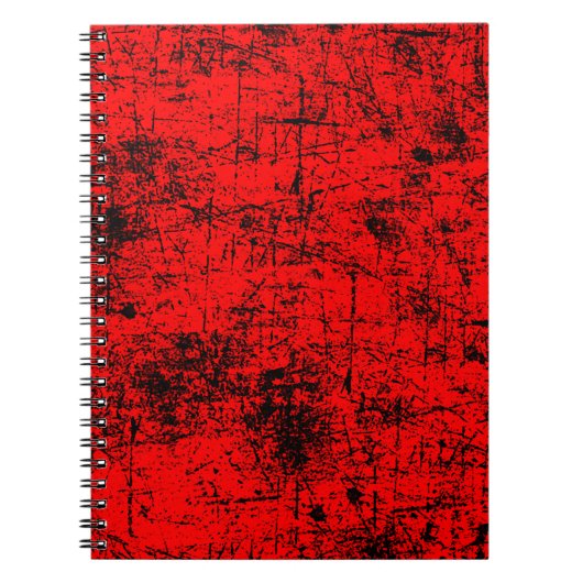 Rode grunge notitieboek (Voorkant)