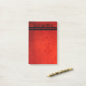 Rode grunge post-it® notes (Op bureau)