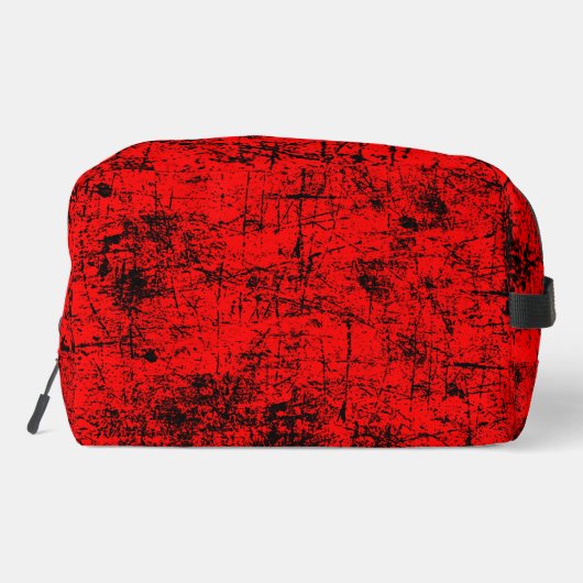 Rode grunge toilettasje (Achterkant)