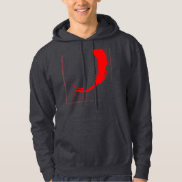 Rode Grunge Wervel Streetwear Hoodie
