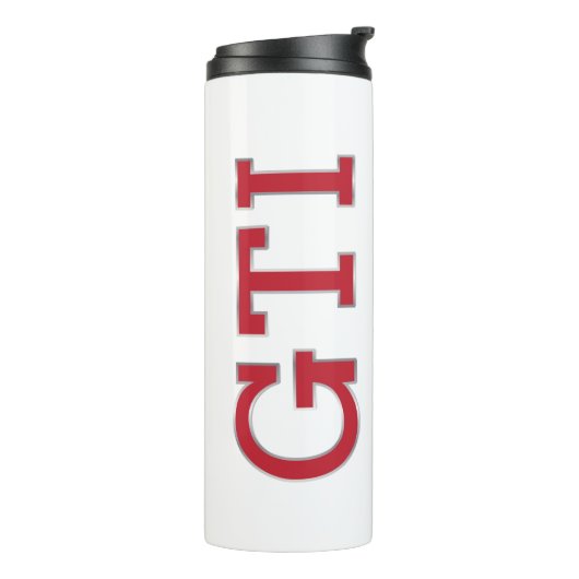 Rode GTI-badge Thermosbeker (Gedraaid links)