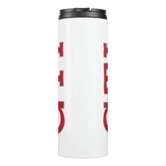 Rode GTI-badge Thermosbeker (Achterkant)