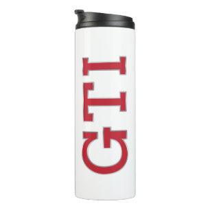 Rode GTI-badge Thermosbeker