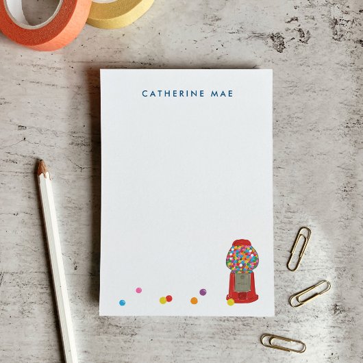 Rode Gumball Machine Snoep Bubble Gom Post-it® Notes