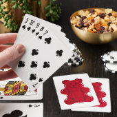 Rode Gummy Beer Pokerkaarten (Insitu)