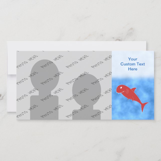 Rode haai. (Voorkant)