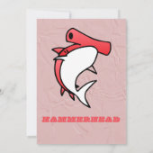 Rode haaien & Roos krans 1e Verjaardag Kaart (Achterkant)