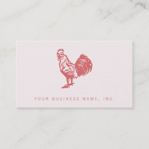 Rode Haan Boerderij Bistro Logo Professioneel Visitekaartje