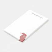  Rode Haan Boerderij Post-it® Notes (Schuin)