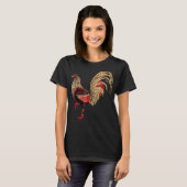 Rode Haan Kip T-shirt (Voorkant volledig)