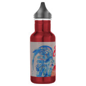 Rode Haan Waterverf Schilderen Vaderdag Papa Waterfles (Links)