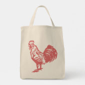 Rode Haantje Tote Bag (Achterkant)