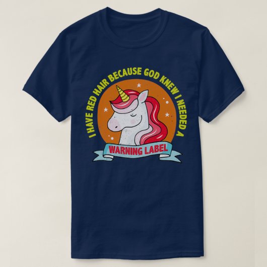 rode haar god t-shirt (Design voorkant)
