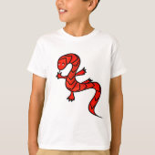 Rode hagedis t-shirt (Voorkant)