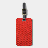 Rode hagehuid bagagelabel (Voorkant verticaal)