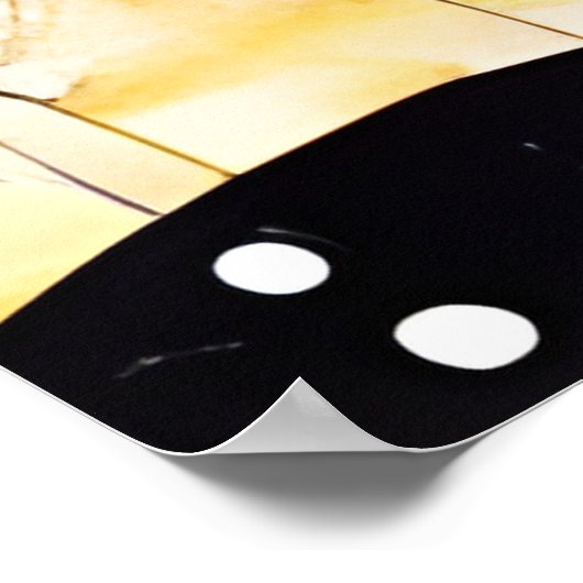 Rode Haired Vrouw en Vlinders Gemengde Media Poster (Hoek)