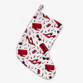 Rode hakken, mode accessoires. kleine kerstsok (Voorkant (Hangend))