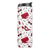Rode hakken, mode accessoires. thermosbeker (Gedraaid links)