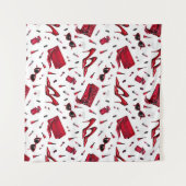 Rode hakken, mode accessoires. wandkleed (Voorkant (horizontaal))