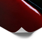 Rode hakken Notitieboeken zijn als schoenen poster (Hoek)