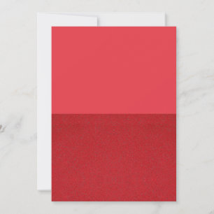 Rode Half-Texture Bedankkaart – Aangepaste Bulk