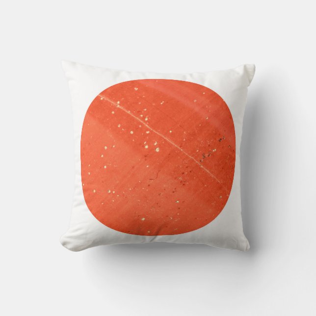 Rode halfedelsteen Jasper textuur kussen (Voorkant)