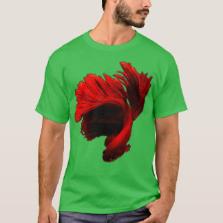  Rode Halfmaan Betta-vis T-shirt