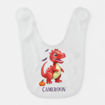 Rode Halloween dinosaurus