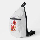 Rode Halloween dinosaurus Sling Bag (Rechterhoek)