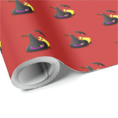 RODE HALLOWEEN LAKEN CADEAUPAPIER (Rol Hoek)