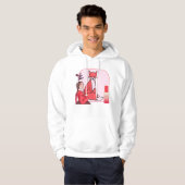 Rode Hanbok, Vos & Matte Cover Foundation Kunst Hoodie (Voorkant volledig)