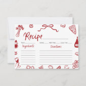 Rode Hand getekend Italiaans Vrijgezellenfeest Rec Kaart (Voorkant)