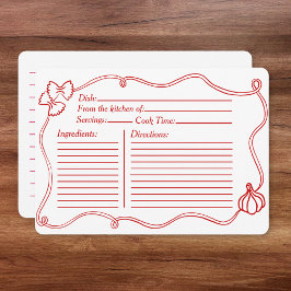 Rode Hand getekend Italiaans Vrijgezellenfeest Rec Notitiekaartje