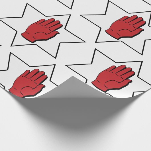 Rode hand van de Ulster Cadeaupapier (Hoek)