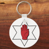 Rode hand van de Ulster Sleutelhanger (Voorkant)