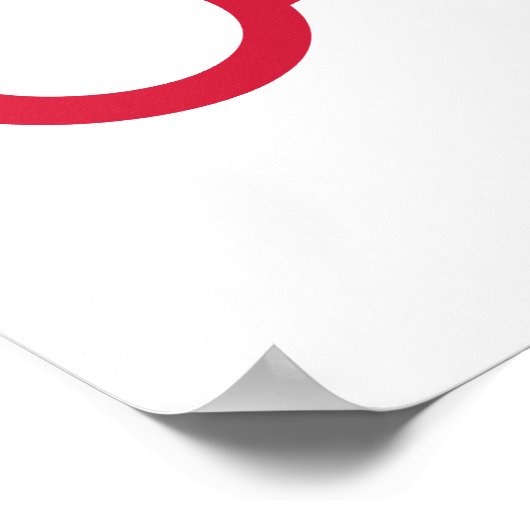 Rode handboeien poster (Hoek)