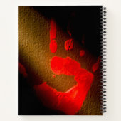 Rode handdruk notitieboek (Achterkant)