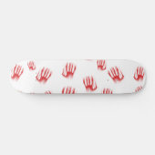 Rode handen skateboard (Horizontaal)