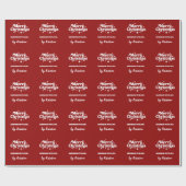 Rode handgemaakt door Christmas Gift Wrapping Cadeaupapier (Vlak)