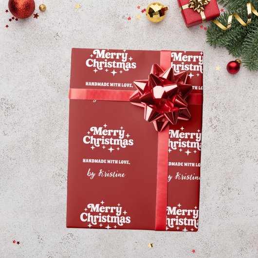 Rode handgemaakt door Christmas Gift Wrapping Cadeaupapier
