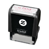 Rode handgeschreven Ex Libris Script - aangepaste  Zelfinktende Stempel (Product)