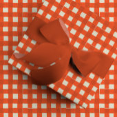 Rode handgetekende buffelcheque afgeplat cadeaupapier