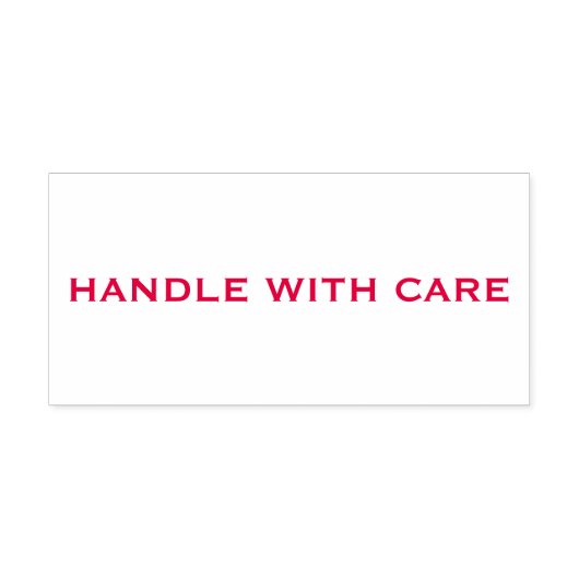 Rode Handle met Zorg Zelfinktende Stempel (Design)